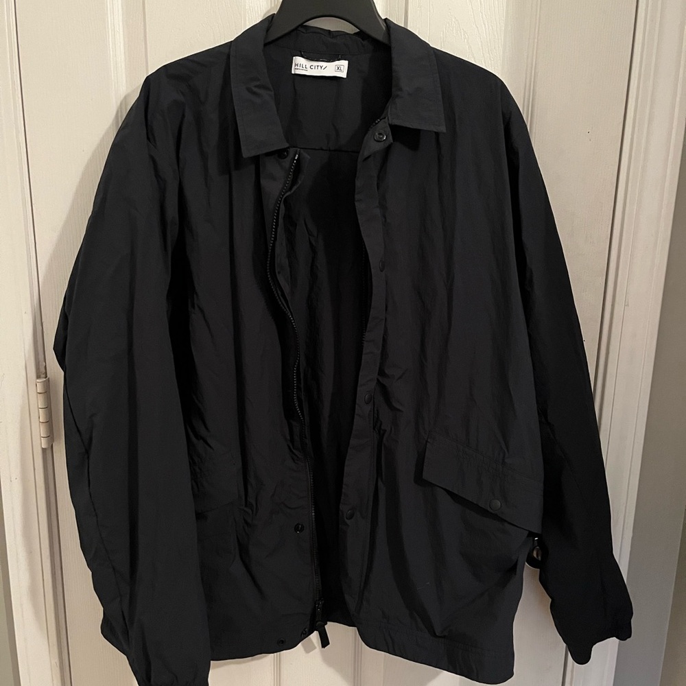 Hill City XL Navy Utility Shirt Jacket